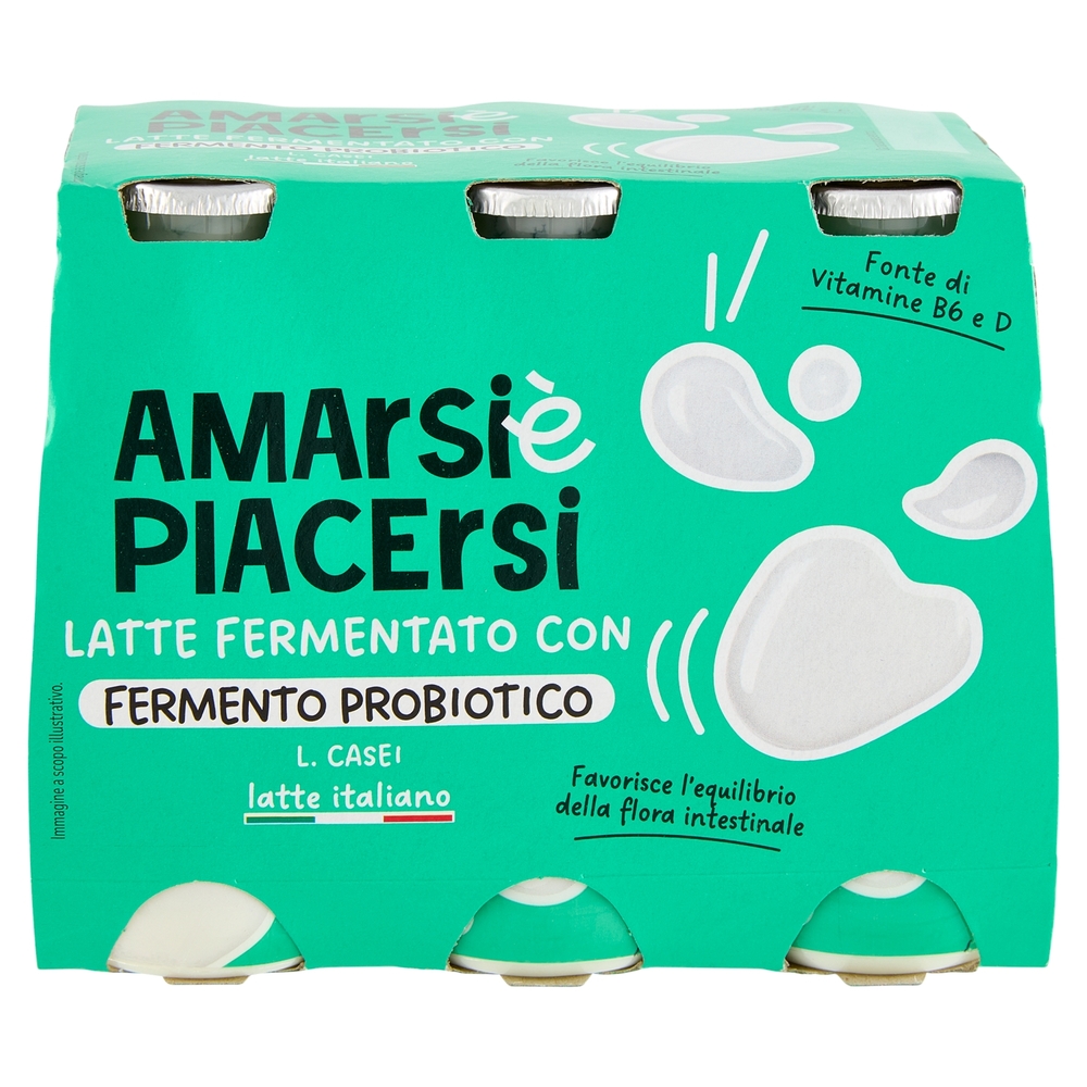 Amarsi è Piacersi Latte Fermentato con Fermento Probiotico 6 x 100 g
